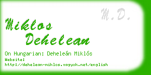 miklos dehelean business card